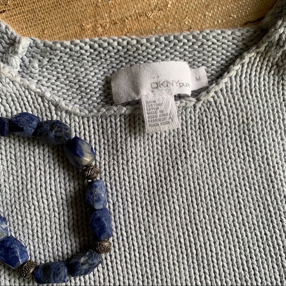 DKNYpure Cotton S/S Cable Knit Sweater - Picture 5 of 5